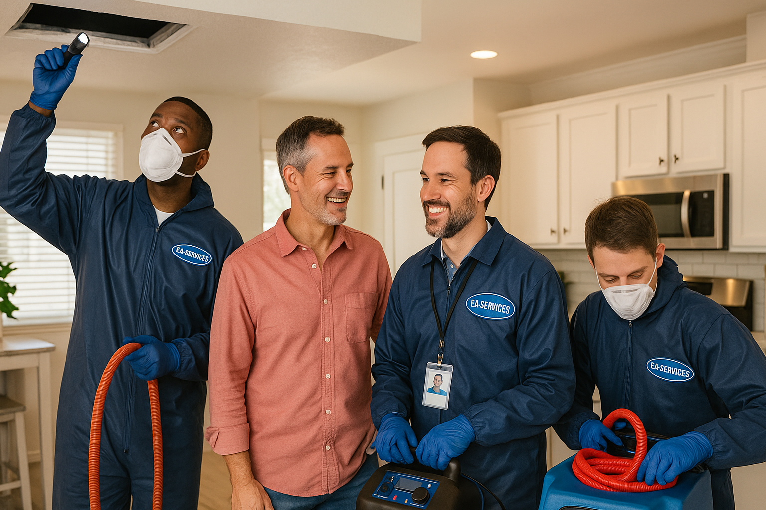Professional cleaning team working in Tijeras